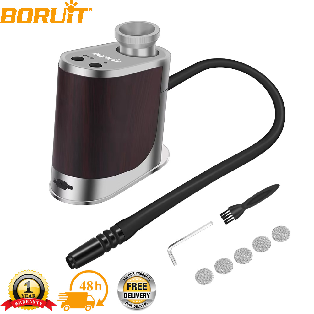 Smoking Gun Kit - เครื่องรมควันอาหารแบบพกพา BORUiT รุ่นใหม่ ชาร์จไฟได้ด้วย Type-C สำหรับทำอาหารโมเลกุล
