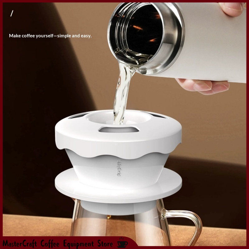 Home Bar Supplies - ที่กรองกาแฟแบบเทมือ Tritan Lily Cake Coffee Dripper