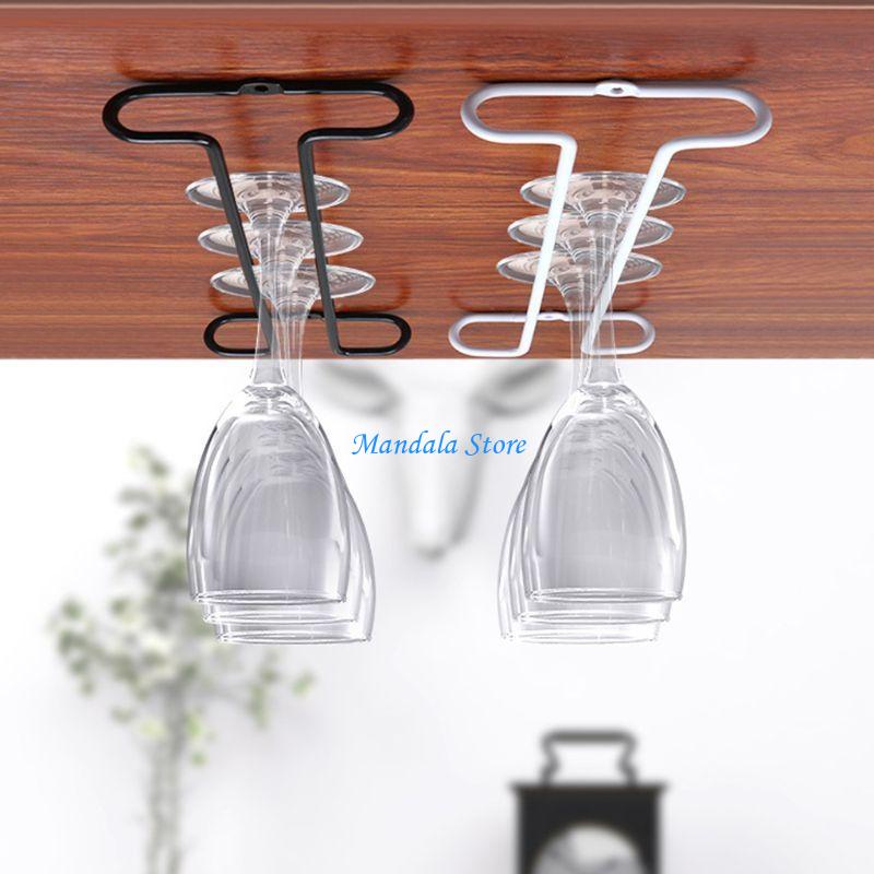 Home Bar And Cabinet - U2JC โลหะแก้วไวน์และแก้วผู้ถือภายใต้ตู้แก้วไวน์แชมเปญ Rack Home KITCHEN แขวน