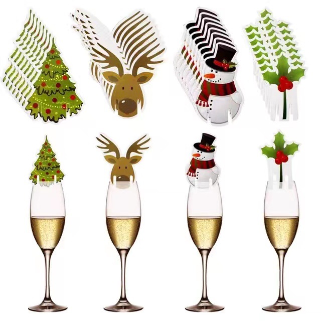 10 ชิ้น การ์ดตกแต่งแก้วไวน์รูป - Cocktail Recipe Book บทวิจารณ์และราคา