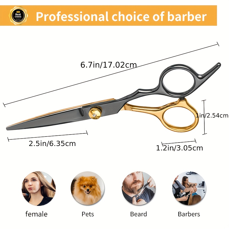 ชุดกรรไกรตัดผมสแตนเลสแบบมืออาช - Home Barbershop บทวิจารณ์และราคา