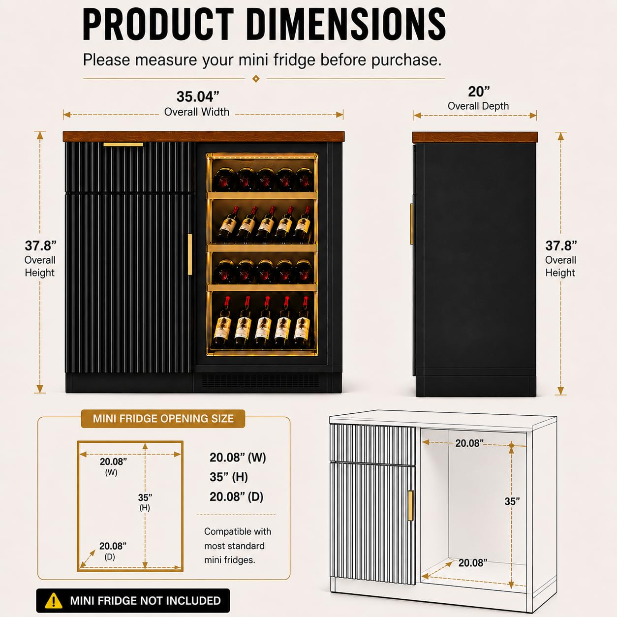 ตู้บาร์กาแฟพร้อมช่องเก็บของเย็ - Home Bar Shelves บทวิจารณ์และราคา
