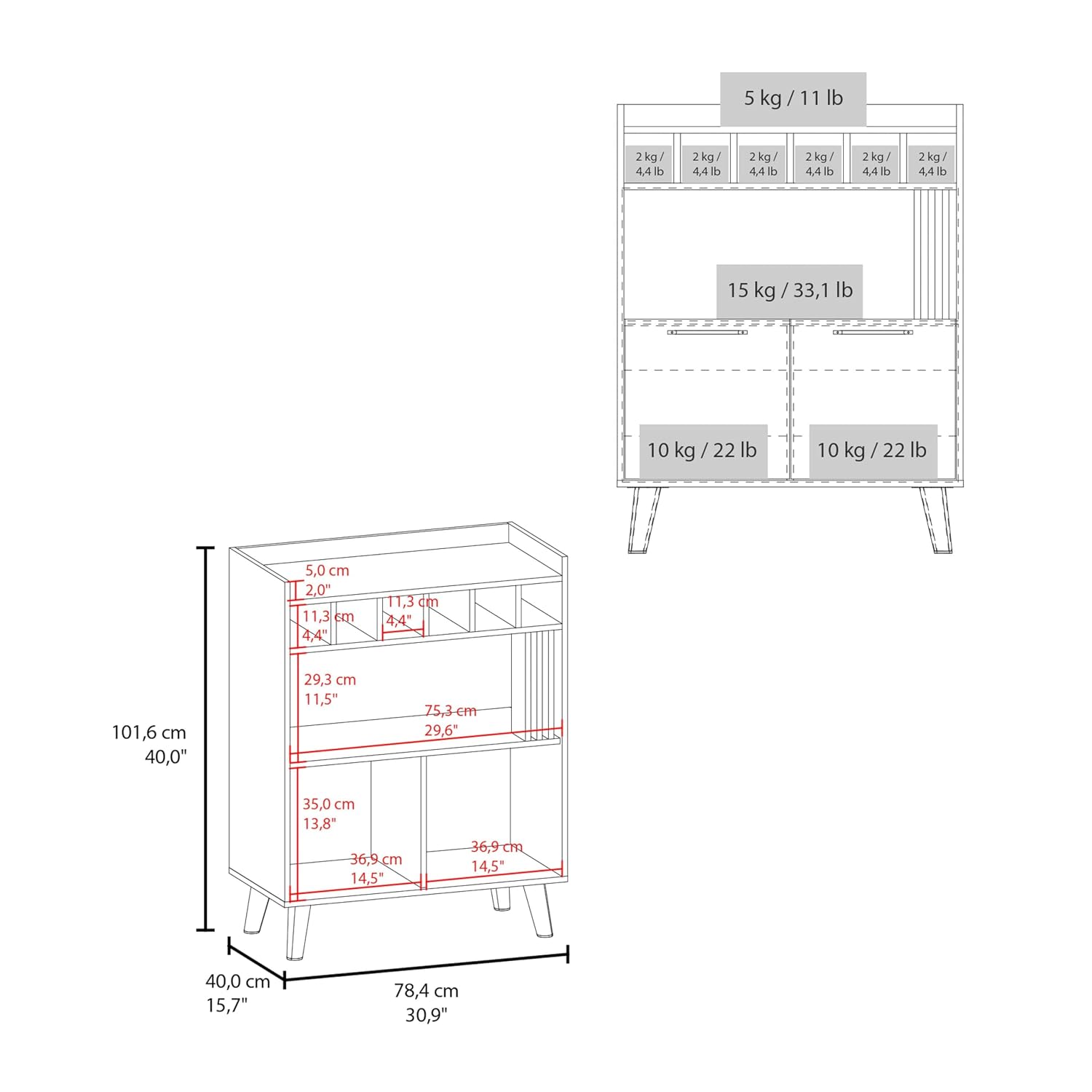 ตู้บาร์ขนาด 40 นิ้ว พร้อมช่องเ - Home Bar Shelves บทวิจารณ์และราคา