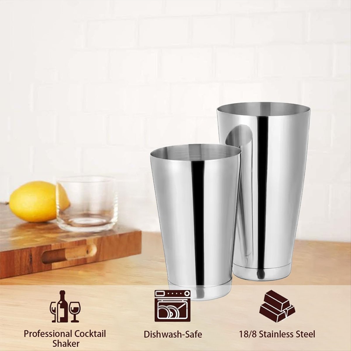 ชุดเชคเกอร์ค็อกเทลบอสตัน ขนาด  - Boston Shaker Set บทวิจารณ์และราคา