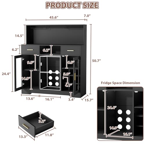 ตู้เย็นขนาดเล็กพร้อมที่เก็บของ - Home Bar And Cabinet บทวิจารณ์และราคา