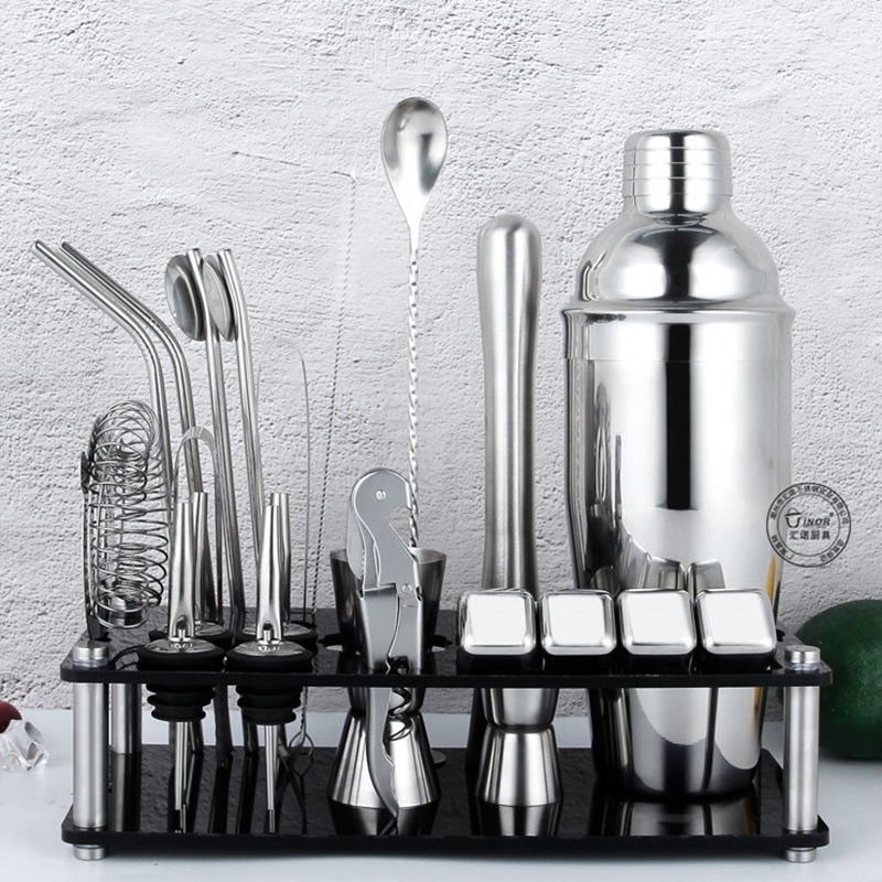 ชุดอุปกรณ์สำหรับทำค็อกเทลแบบบอ - Boston Shaker Set บทวิจารณ์และราคา