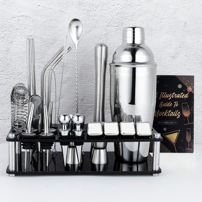ชุดอุปกรณ์สำหรับทำค็อกเทลแบบบอ - Boston Shaker Set บทวิจารณ์และราคา