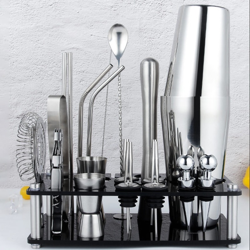 ชุดอุปกรณ์สำหรับทำค็อกเทลแบบบอ - Boston Shaker Set บทวิจารณ์และราคา