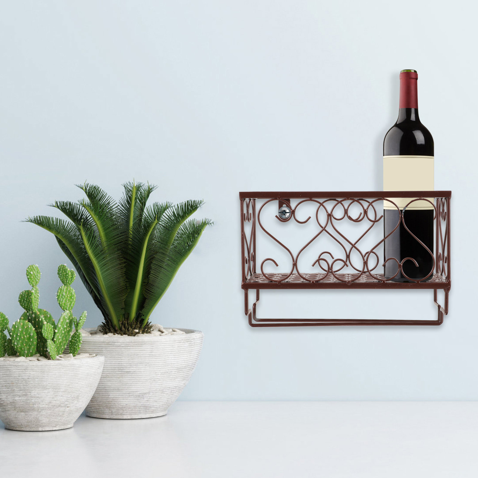 ชั้นวางไวน์ติดผนังประหยัดพื้นท - Home Bar Shelves บทวิจารณ์และราคา