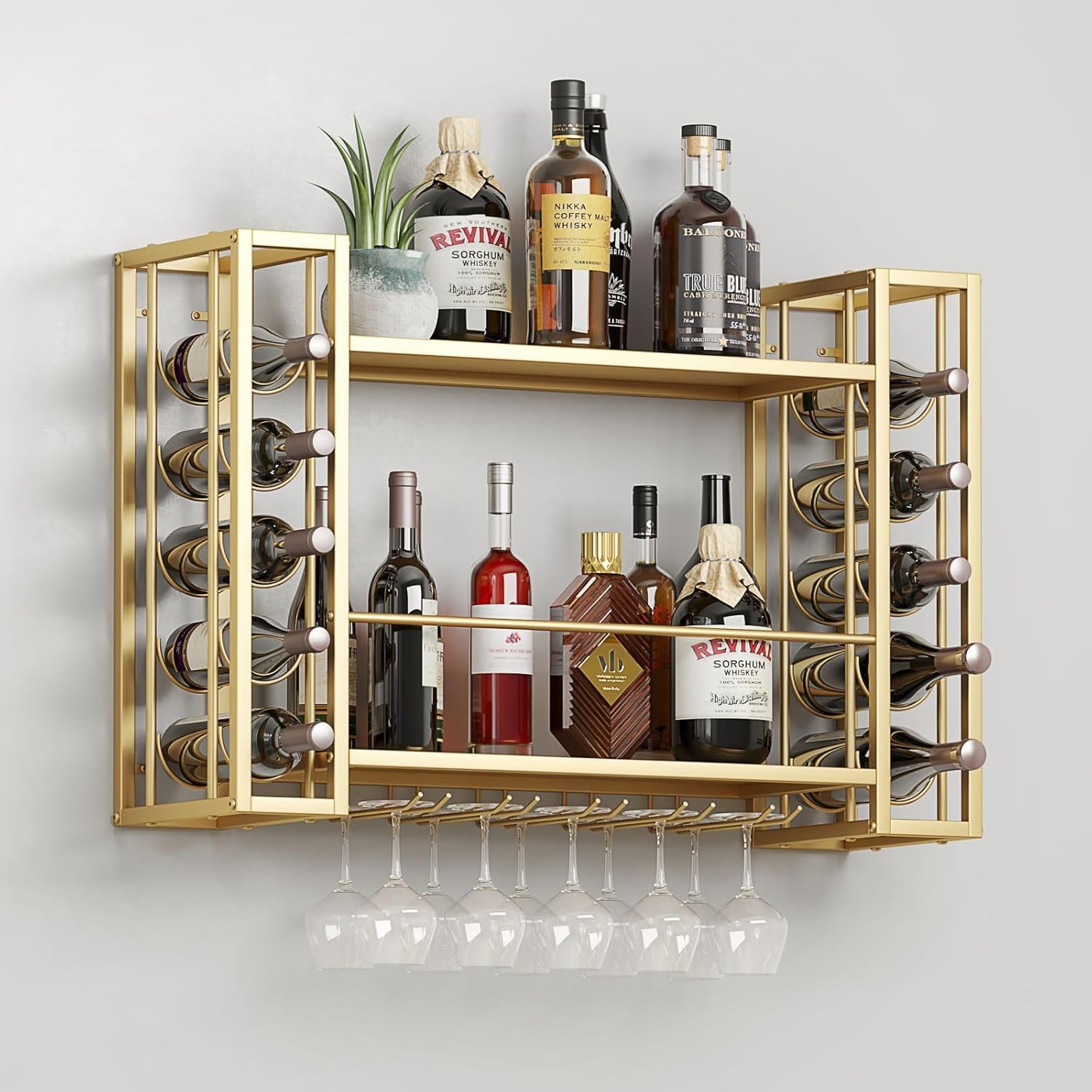 ชั้นวางไวน์ติดผนัง, ชั้นวางไวน - Home Bar Shelves บทวิจารณ์และราคา