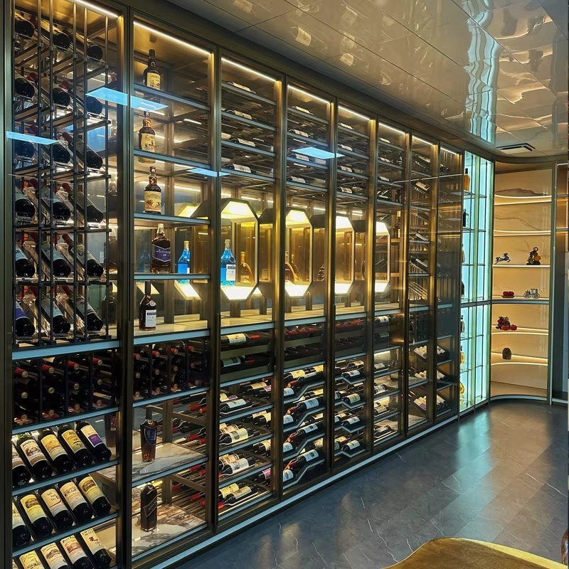 ตู้แช่ไวน์อลูมิเนียมตกแต่งบ้าน - Home Bar And Cabinet บทวิจารณ์และราคา